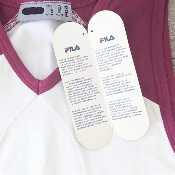 BNWT Fila Woman Workout Tank Top XL - Picture 2 of 5